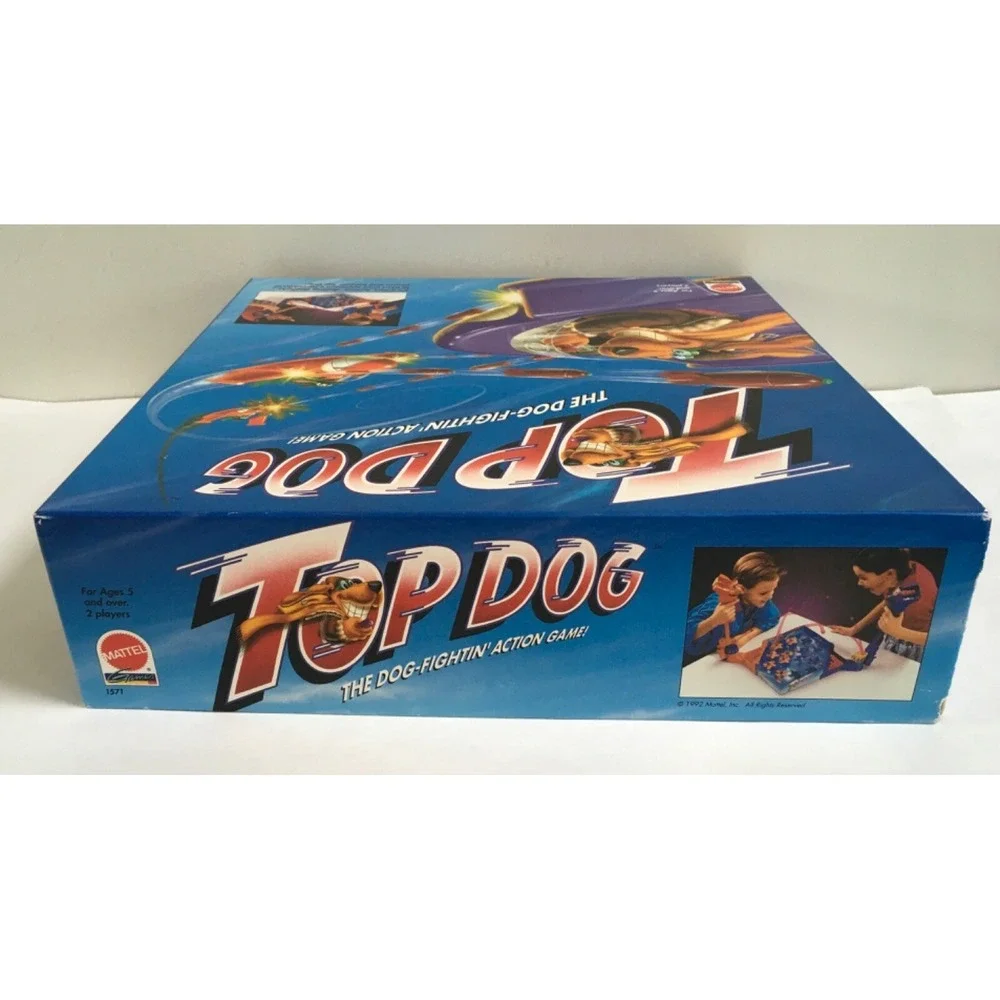 MATTEL - TOP DOG -  Dog Fightin  ACTION GAME 1992 Incomplete For Parts Only